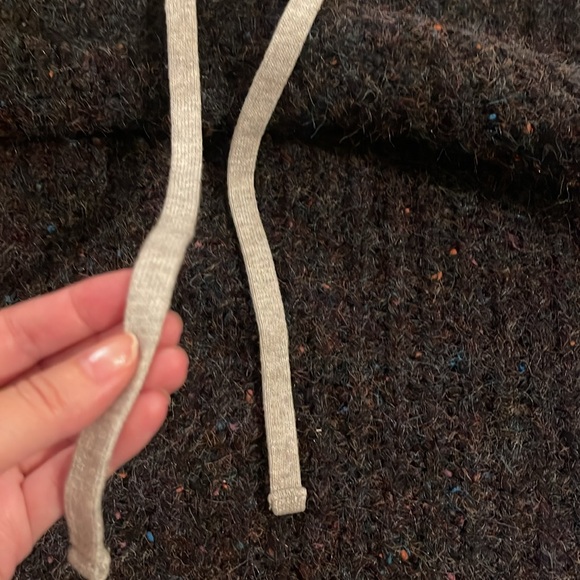 ✨BWOT✨ Chunky knit 🧶 Pullover with Jersey Hoodie Slouchy Oversized Comfy 🤗 - Picture 8 of 10